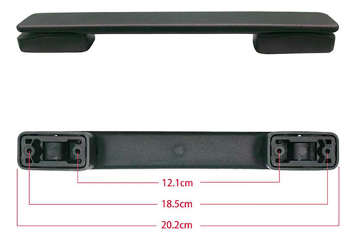 - 3 Alça De Bagagem Alça De Mala / Tpu / Carrinho 20,2 Cm