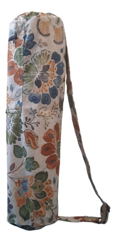 Bolso Porta Mat Yoga - Diseños Flores En Telas Recicladas