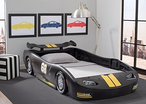 Delta Children Turbo Race Car - Cama Doble Para Niños