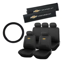 Comprar Funda Ecocuero + Cubre Cinto Logo Chevrolet + Cubre Volante