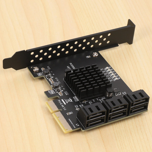 Adaptador Sata Pci E 6 Portas Sata 3.0 Para Pci Express X4 E