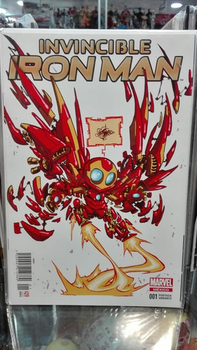 Marvel Cómics Invincible Iron Man #1 Variante Skottie Young