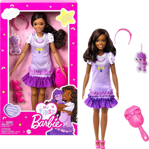 Muñeca Brooklyn Mi Primera Barbie Suave Con Accesorios