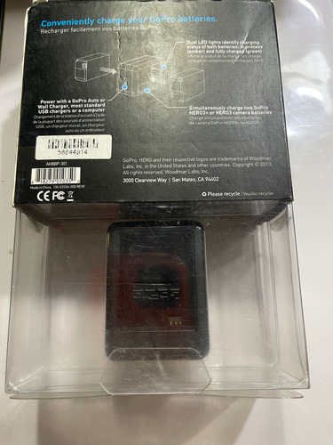 Cargador De Batería Dual Gopro Be A Hero