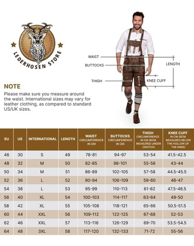 Pantalones Cortos De Cuero Para Hombre Bávaros De Oktoberfes