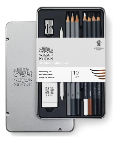 Winsor And Newton Juego De Lapices Para Esbozo Y Dibujo 10pz Multicolor