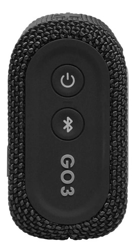 Caixa De Som Portátil Bluetooth Jbl Go 3 4,2w À Prova D'água Cor Preto 110V/220V