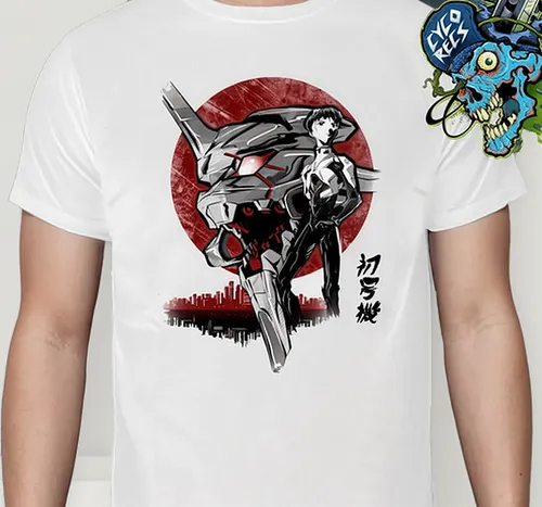 Evangelion Rojo 2 Animación Japonesa Polera