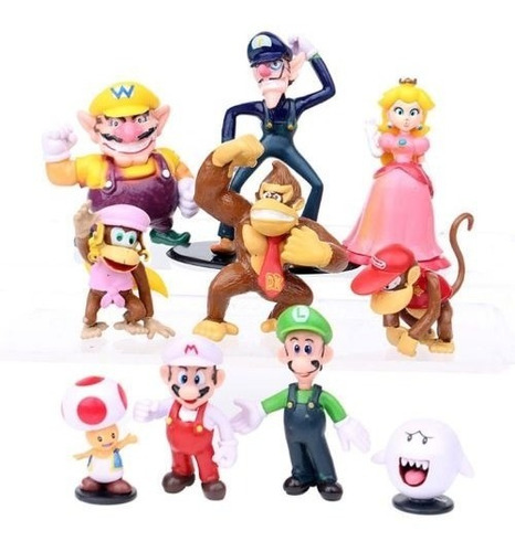 Super Mario Bros Luigi Yoshi Amigo Juguetes Figura Estatuill
