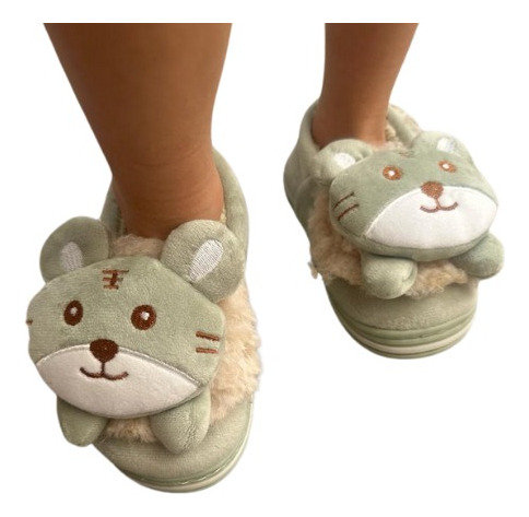 Hermosas Pantuflas Leon Infantil