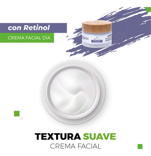 Crema Facial de Noche Beohemp Con Retinol 50g Regeneración y Rejuvenecimiento Nocturno