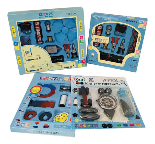 Pack 4 Set Ciencias Experimentos Niños, Ingenio, Armado.