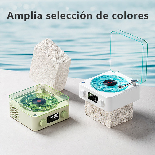 Tocadiscos De Vinilo Retro Con Bluetooth The Waves