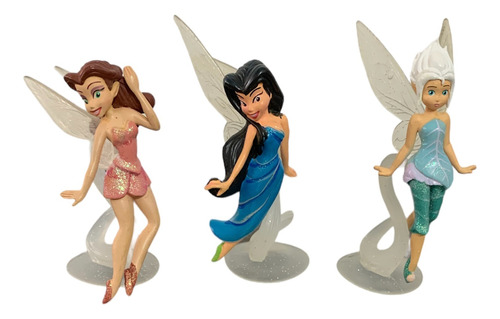 Figuras X 3 Mini Hadas Tinkerbell- Disney.