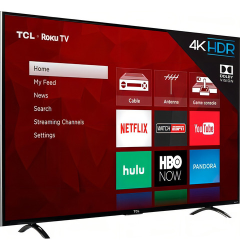 Tcl 55 polegadas 55p605 Uhd Smart TV Hdr Dolby Screen