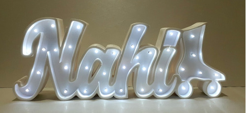2 Letras Números Iluminados Tunombre 25 Cm Polyfan