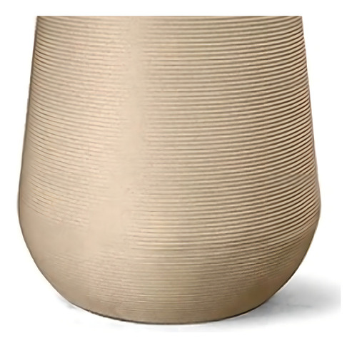 Vaso Rotomoldado Polietileno Riscatto Redondo Areia 45 Cm