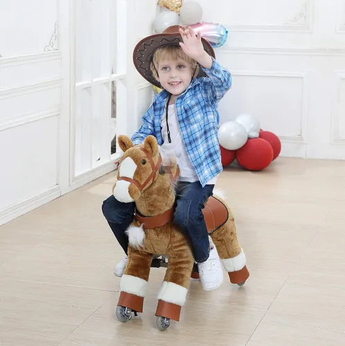 Jojopoony Juguete Para Montar A Caballo, Juguete Para Niño. Color Caballo Marrón