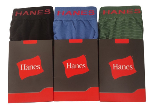 Pack X 3 Unidades Boxer De Hombre Hanes  Art 8971