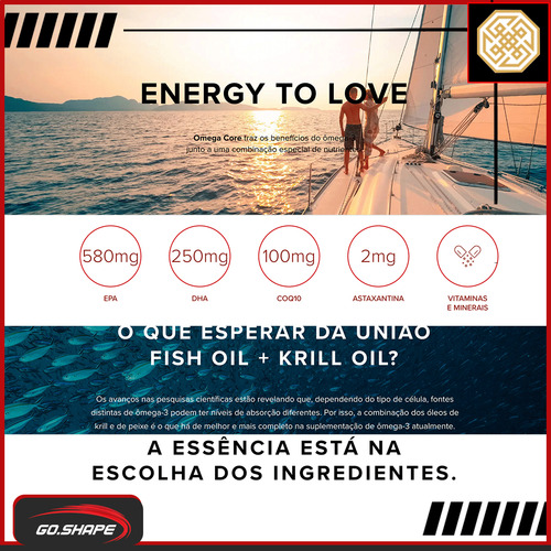 Ômega Core Krill + Coq 10 60 Caps Essential Nutrition