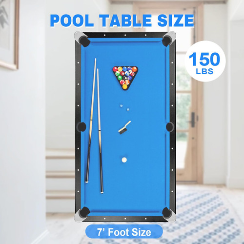 Mesa De Billar Portátil Con Juego Completo Y Plegable Color Del Paño