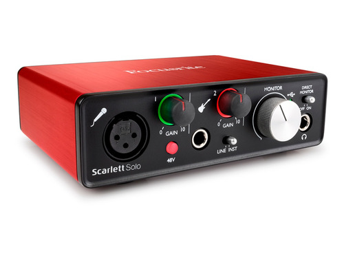 Placa De Audio Focusrite Scarlett Solo Segunda Generacion