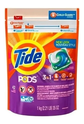 Detergente Para A Roupa Tide 42 Capsulas