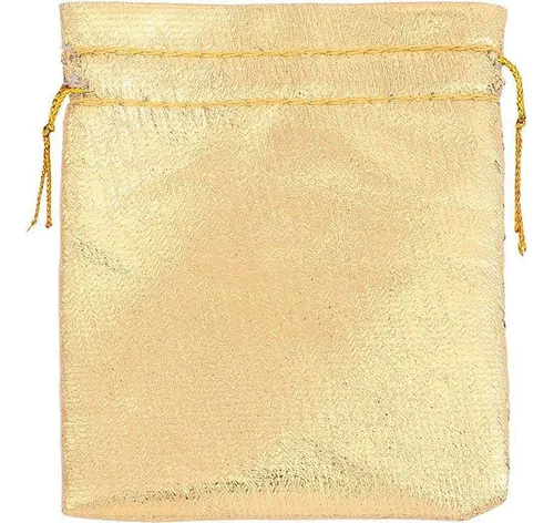 Bolsa coja dorada de 80 x 10 cm, paquete con 10