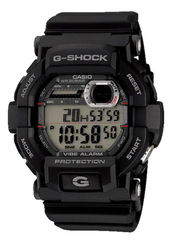 Reloj Casio G-shock Gray Gd-350-1 Original Hombre Color de la correa Negro Color del bisel Negro Color del fondo Gris