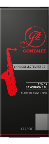 Caña Gonzalez Saxo Tenor Classic 2 1/2 Caja De 5 Unidades