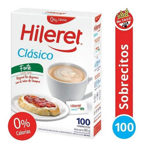 Edulcorante Hileret Forte  100 Sobres