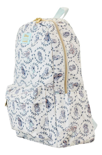Mochila De Nailon Loungefly Disney Princess Aop, Color