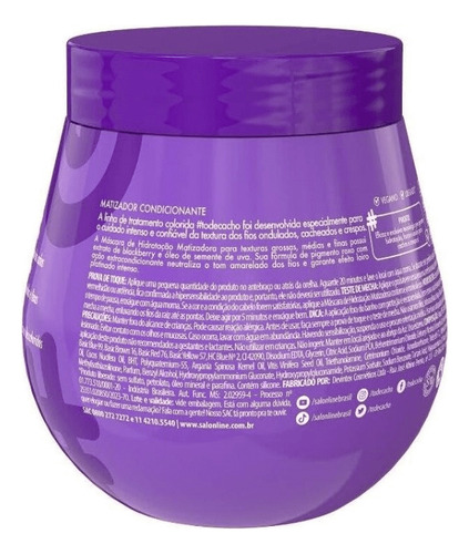 Máscara Matizadora Loira #todecacho Salon Line 300g
