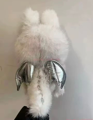 Peluche Labubu Grande De 40cm Blanco