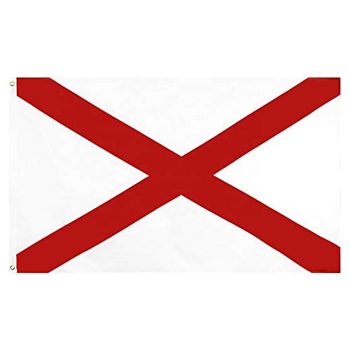 Gran Bandera Del Estado De Alabama 3x5ft, Emblema Del S...