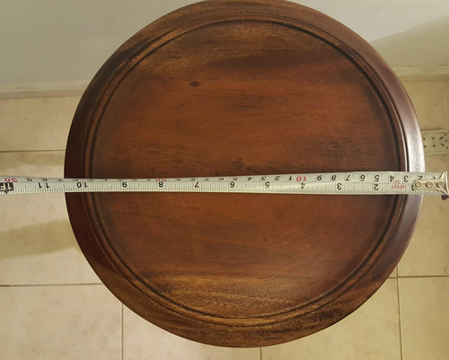 Pedestal Portamaceta Torre Mesa Tripl Auxiliar Cedro Antiguo (Usado)