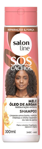 Shampoo Sos Cachos Intenso Mel Oleo De Argan Salonline 300ml