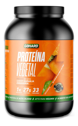 Proteína Vegetal 33 Servicios Gohard Sabor Naranja Zanahoria