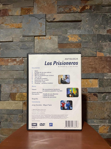 Dvd Los Prisioneros  Antologia (ed. 2002 Chi)
