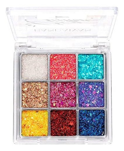 Yeweian Glitter Ojoshadow Paleta, Brillo Púrpura Azul Zbw7e