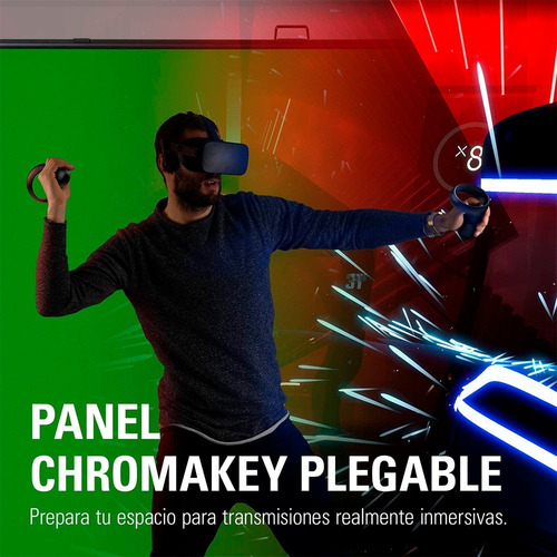 Imagen 7 de 10 de Pantalla Streaming Plegable El Gato Chroma Key Verde Screen