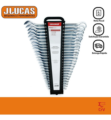 Imagem 2 de 3 de Jogo Chave Combinada Gedore Red 6 A 32mm 24 Peças 3300995