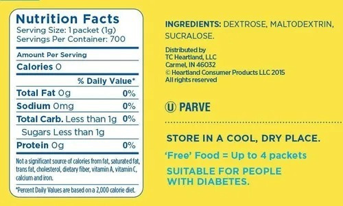 Edulcorante Splenda De 700 Unidades