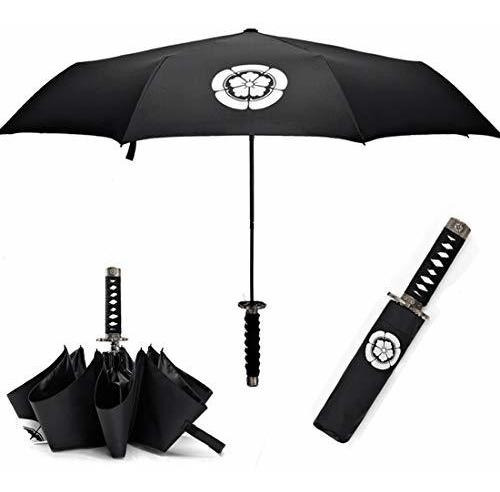 Paraguas Samurai Compacto Con Diseño De Katana