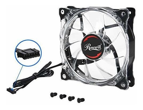 Hub Rosewill 120 Mm Rgb Case Fan True Rgb Color Ultra Quiet