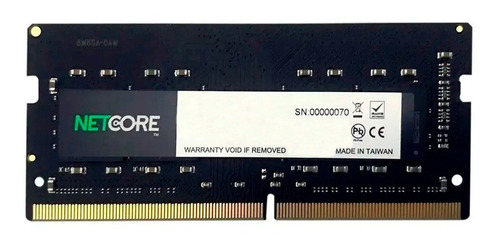 Memória RAM color preto  16GB 1 Netcore NET416384SO32LV