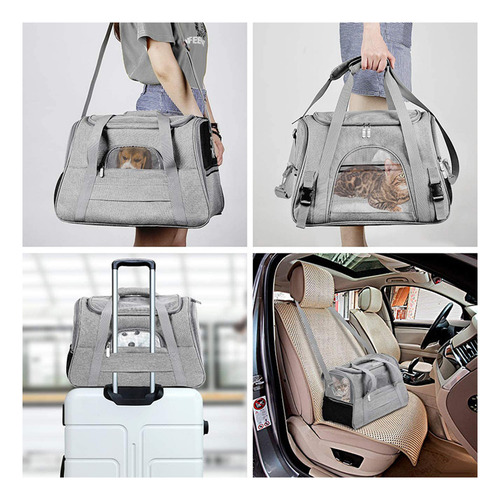 Bolsa Pet Transporte Viagem Avião Para Cães Gatos Mochila