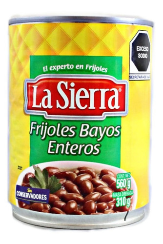 Frijoles Bayos Enteros La Sierra Lata 560 Gr