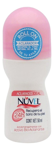 Nuvel Antitranspirante Aclarado Ideal Roll-on Con 50 Ml