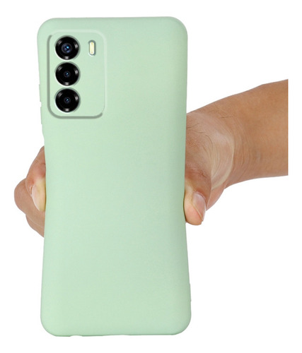 Compatible Funda De Silicona Líquida For Zte Axon 50 Lite